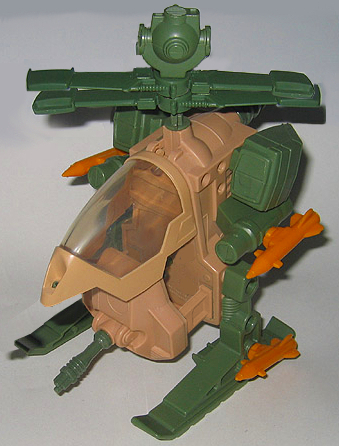 Copterpack stowed position