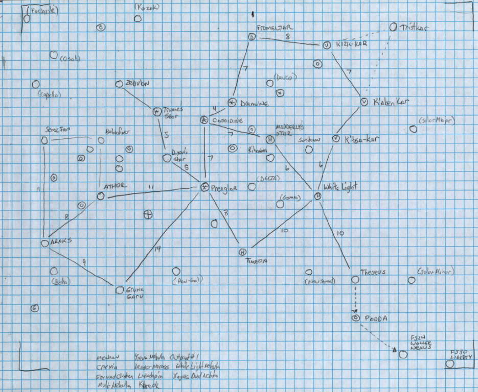 Homebrew map of the Frontier post SFKH4 pre Zebulons