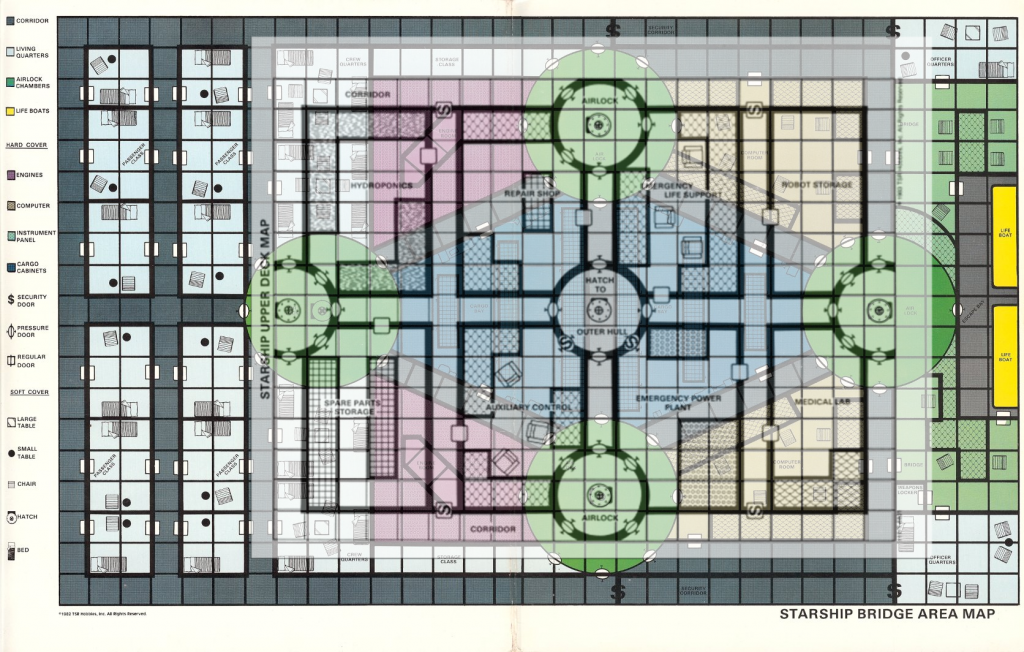Overlaid deck plans showing error