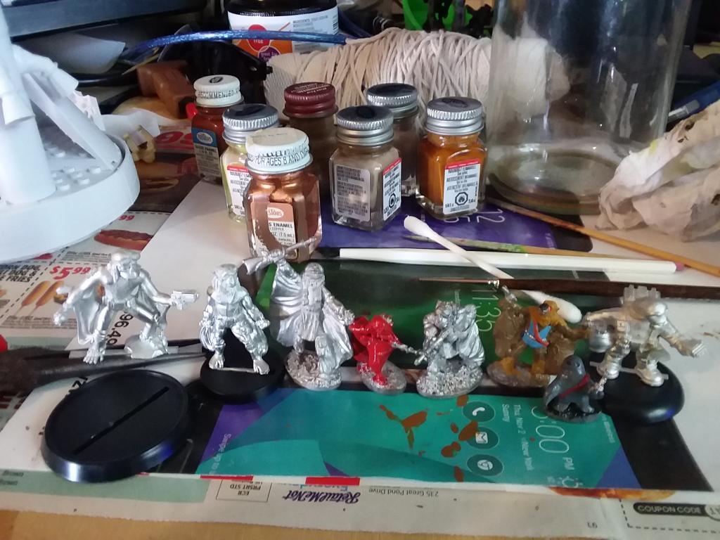 Yazirian minis size comparison